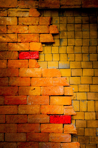 Vieux mur de briques est fond
 - Photo, image