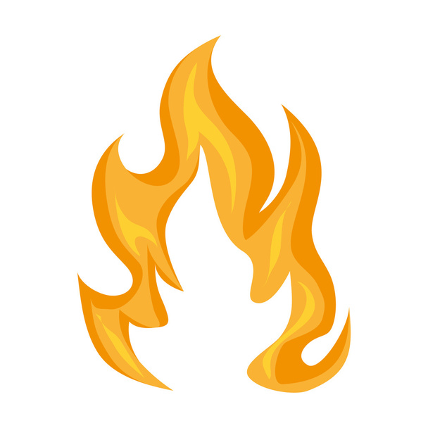 flame fire burn icon vector graphic - Vector, Image