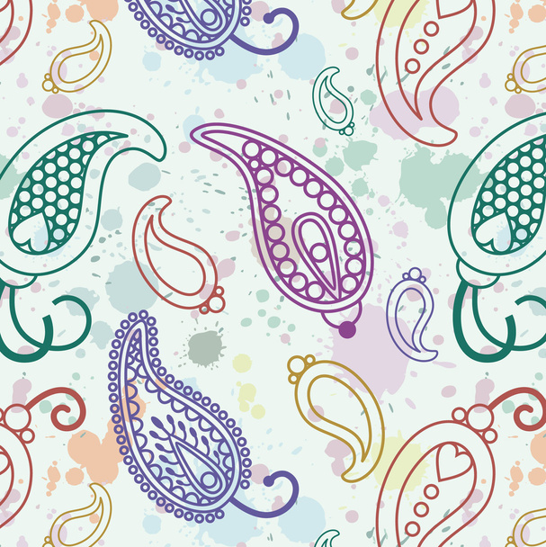 Splash paisley pattern - Foto, Imagem