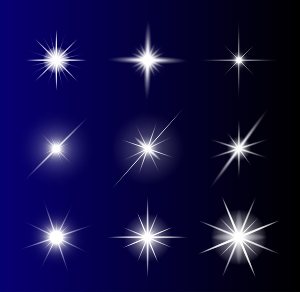 şeffaf vektör yıldız sembolü simgesi tasarım. Güzel illustrati - Vektör, Görsel