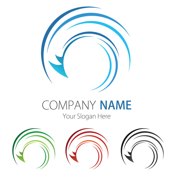 会社 (事業) ロゴのデザイン、ベクトル - ベクター画像