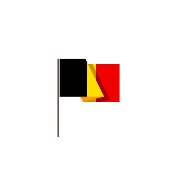 Abbildung der belgischen Flagge - Vektor, Bild