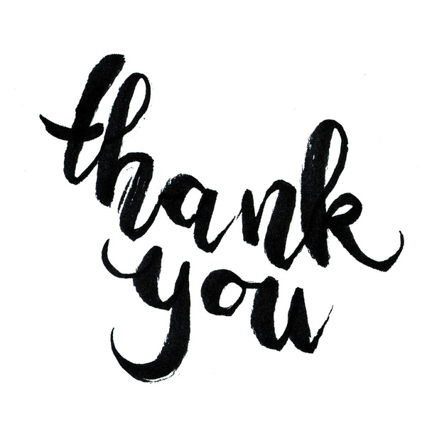  "Thank you" lettering - Foto, Imagem