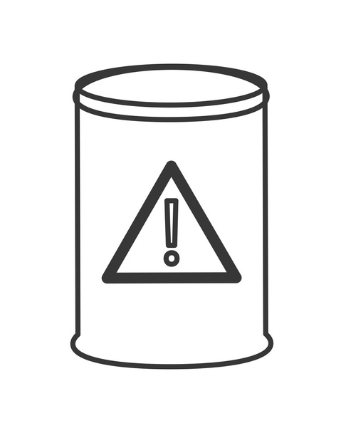 ícone de barril de resíduos tóxicos
 - Vetor, Imagem