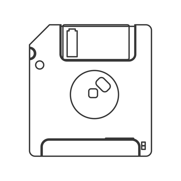 Diskettensymbol - Vektor, Bild