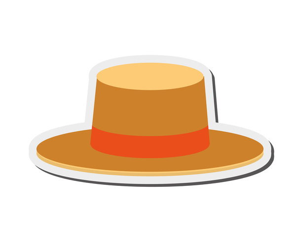 summer hat icon - Vector, Image