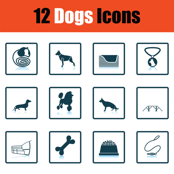 Conjunto de iconos de cría de perros
 - Vector, Imagen