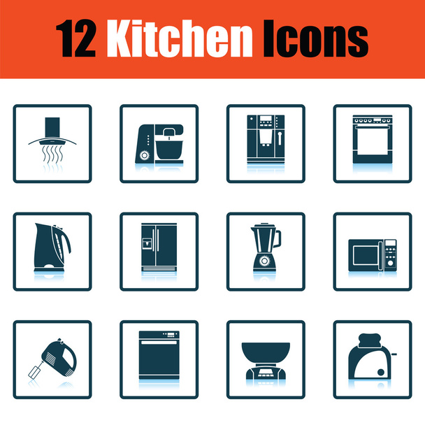 Набор значков кухни - Вектор,изображение