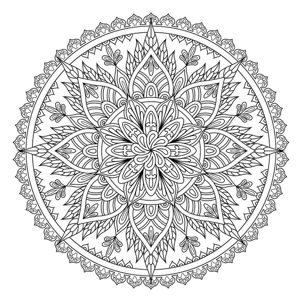 Mandala patrón oriental
 - Vector, imagen
