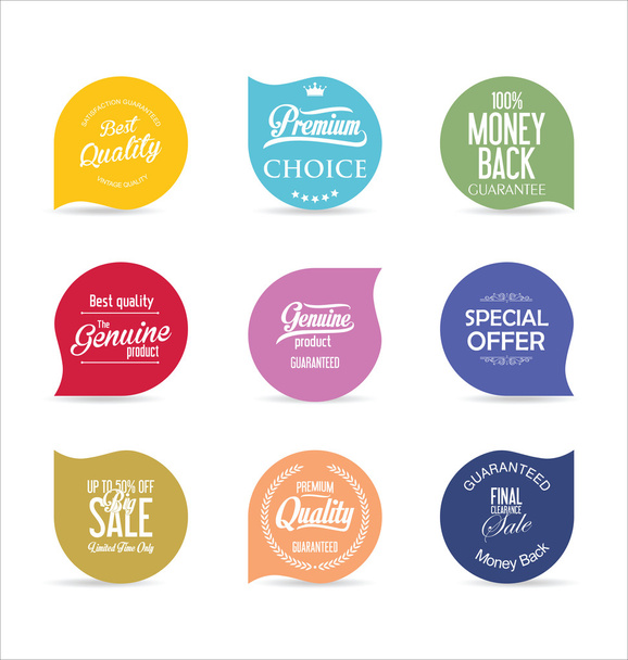 Modern badges and labels collection - Vector, afbeelding