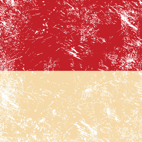 Indonesia retro flag - Vecteur, image