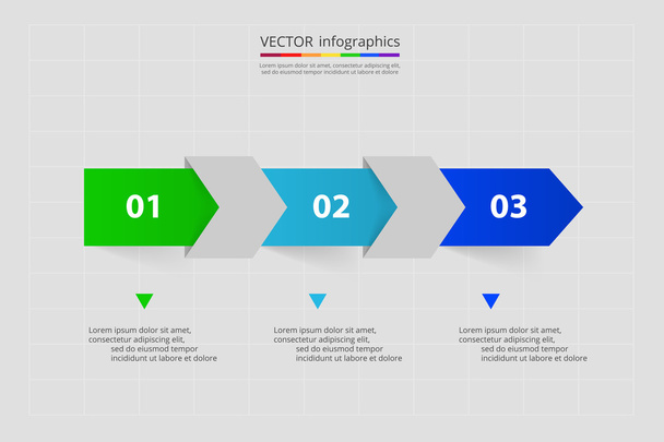 vektorové čáry šipky infographic.  - Vektor, obrázek