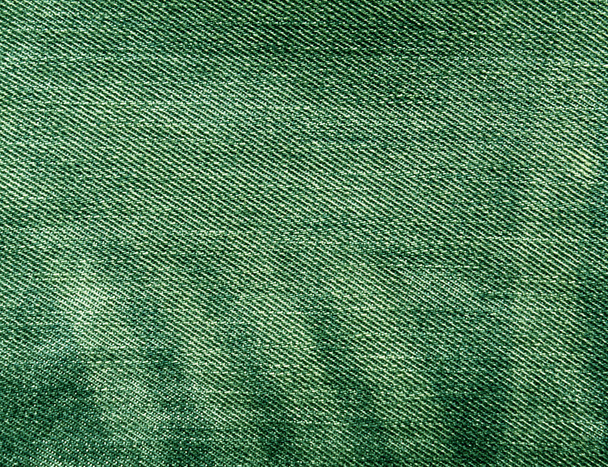 abstract green color jeans texture. - Photo, Image