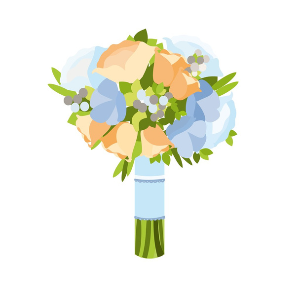 Wedding bouquet vector - Vektor, obrázek