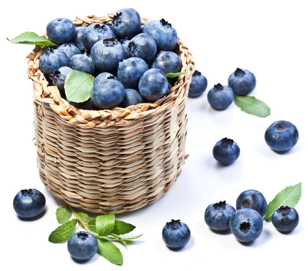 Blueberries in a basket - Photo, Image