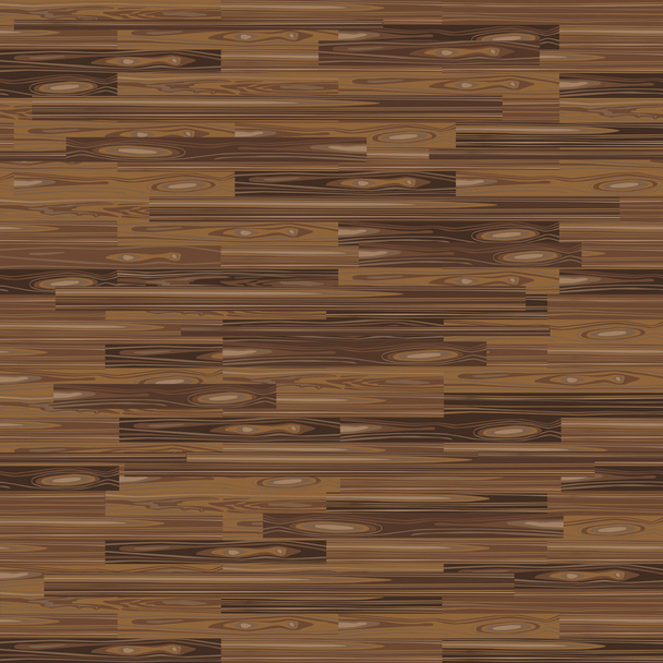 Seamless Parquet Flooring. Parquetry Texture. Floor Background. Vector Wood Pattern. Laminate with Planks for Your Interior Design. Dark Brown Colour - Vector, Image