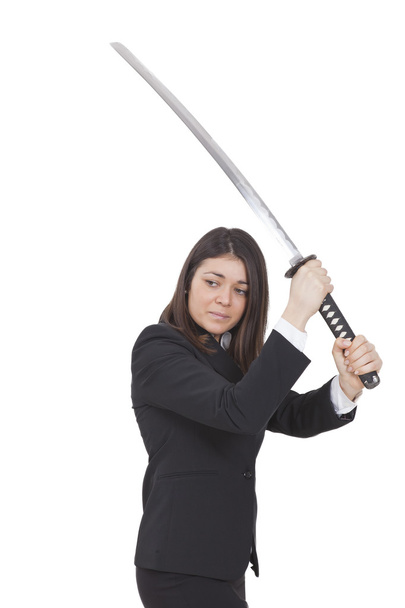 Žena bojovník s katana - Fotografie, Obrázek