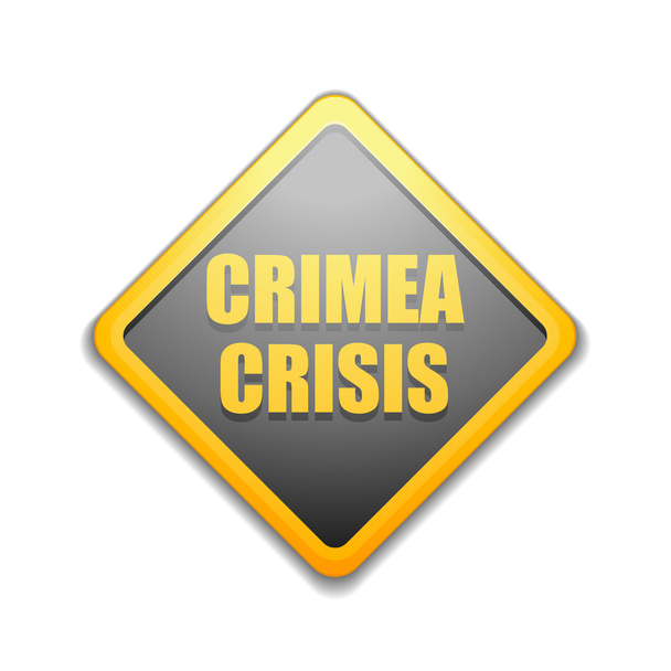 Crimea crisis Señal de peligro
 - Vector, imagen