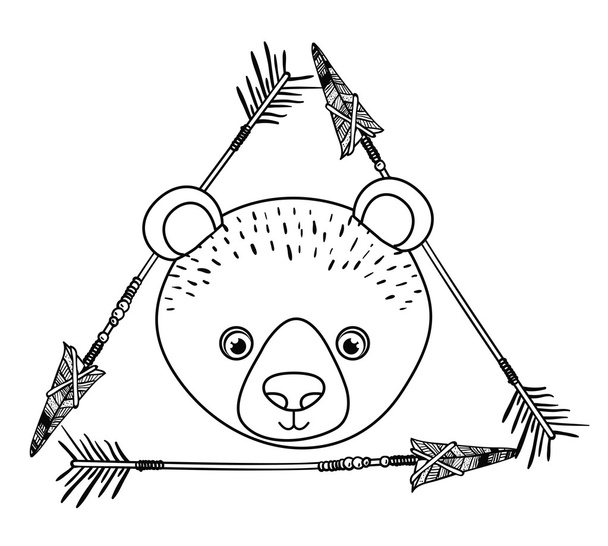 ζώων σχεδίασης εικονίδιο boho στυλ - Διάνυσμα, εικόνα