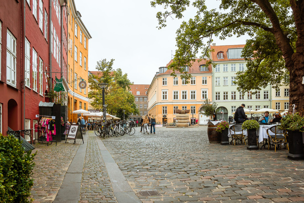 Čtverec v centru Kodaně, Dánsko - Fotografie, Obrázek