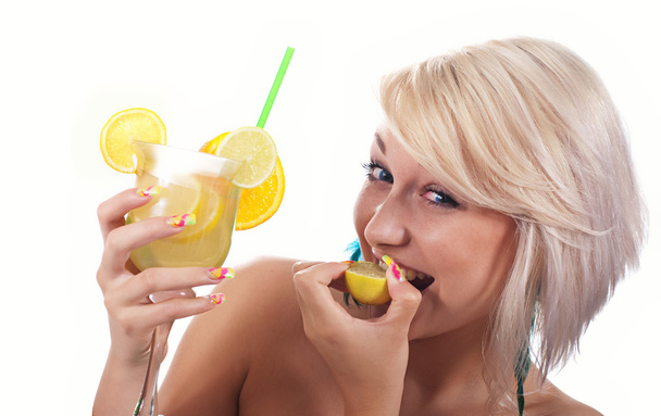 Women with cocktail - Foto, Imagen