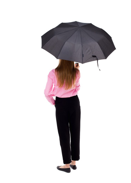 young woman under an umbrella - Foto, Imagem