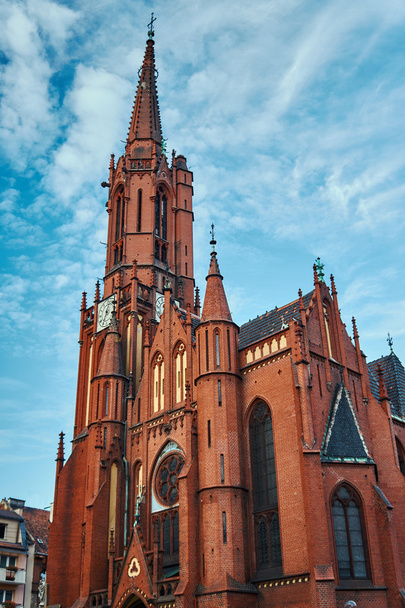 Věž novogotický kostel - Fotografie, Obrázek