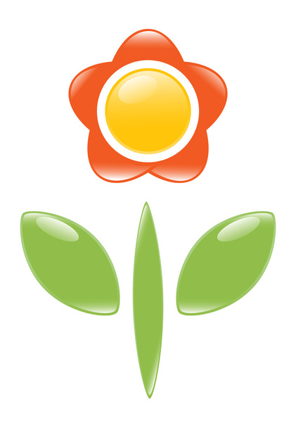 Icon of blossom. Vector-Illustration - Vector, Image