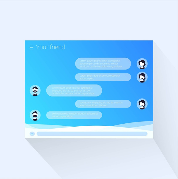 Vektor-Chat-Frames: Nachrichtenfelder für Ihren Text - Vektor, Bild