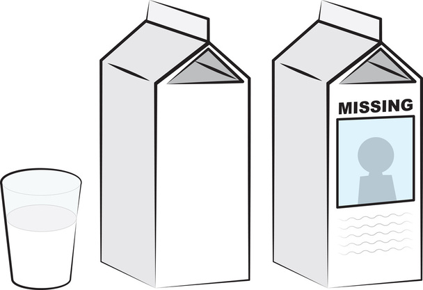 caixas de leite
 - Vetor, Imagem