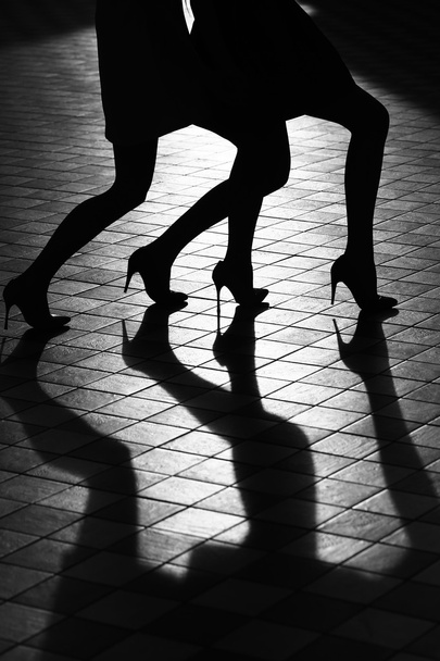 Female legs in shoes - 写真・画像