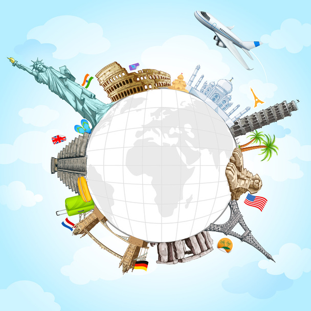 Travel Background - Vector, Image