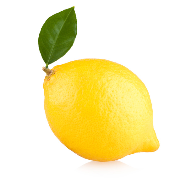 ripe lemon isolated  - 写真・画像