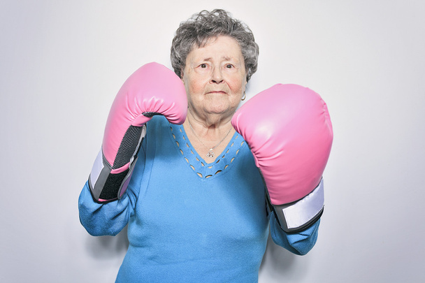 An old senior woman fight for cancer - Foto, immagini
