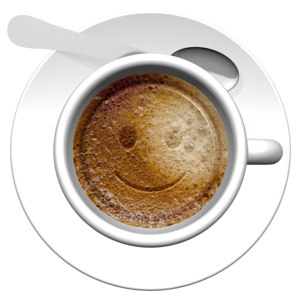 Emoticones de taza de café
 - Foto, Imagen