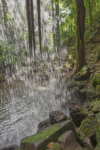 View from behind the waterfall - Photo, Image