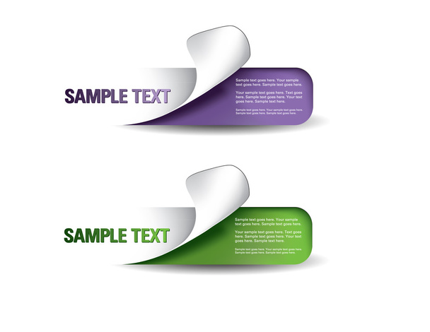 Set of Colorful Vector stickers. Eps10 Format. - Вектор, зображення