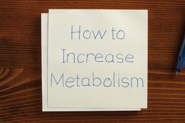 How to Increase Metabolism handwritten on a note - Photo, Image