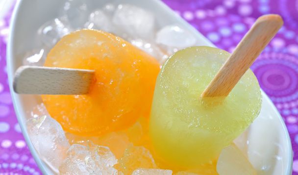 Eis am Stiel aus Zitrusfrüchten - Foto, Bild