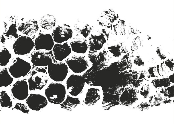 Texture de recouvrement perturbée du métal de poussière, béton écaillé fissuré
 - Vecteur, image