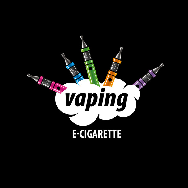 ベクトルのロゴの電子タバコ - ベクター画像