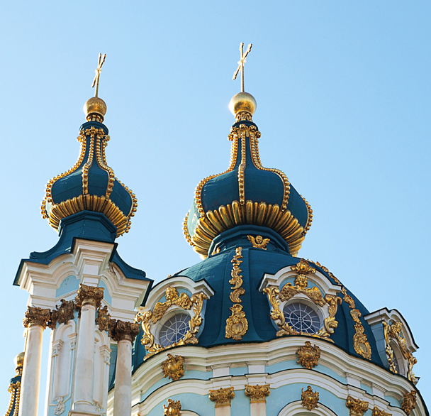 Two orthodox domes - Foto, Imagem