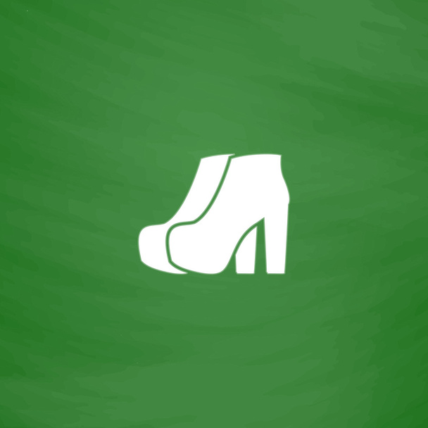 Two Woman Shoes. Vector Illustration - Vector, afbeelding