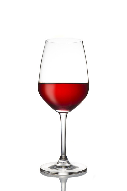 red wine in wine glass - Фото, изображение