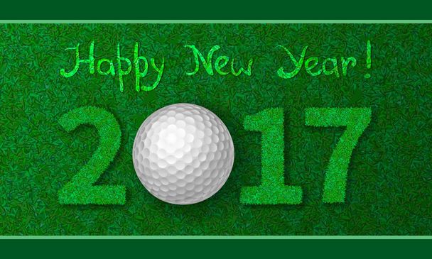 Yeni yıl 2017 tebrik kartı - Vektör, Görsel