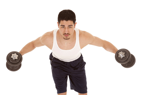 Man workout arms out - Foto, Bild