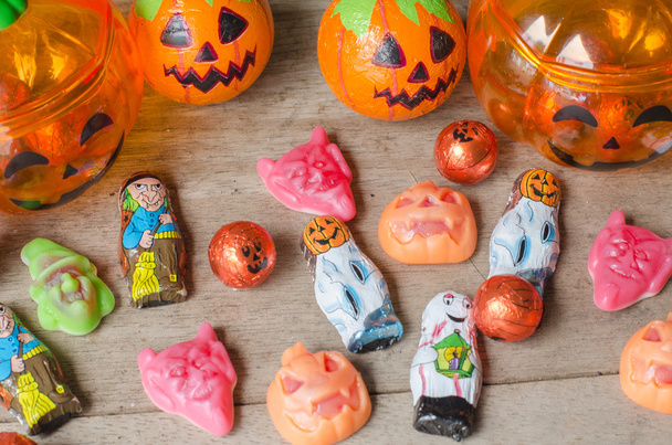 Halloween candies background. - Photo, Image