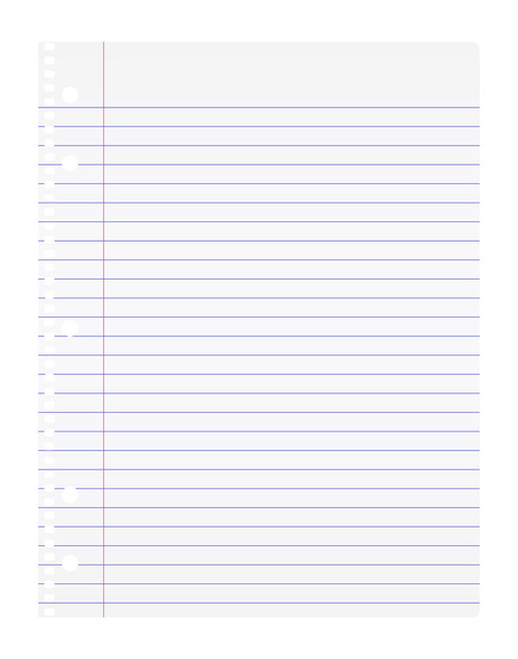 Isolated notebook paper - Vector, Image