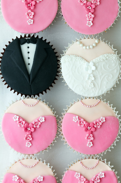 Esküvői party cupcakes - Fotó, kép