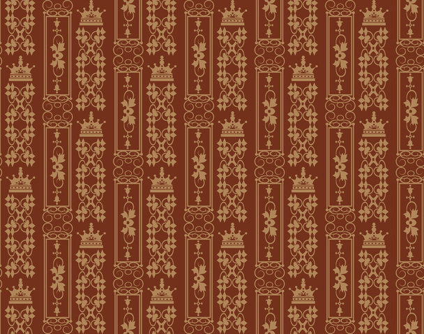 Royal seamless pattern - Vector, Image